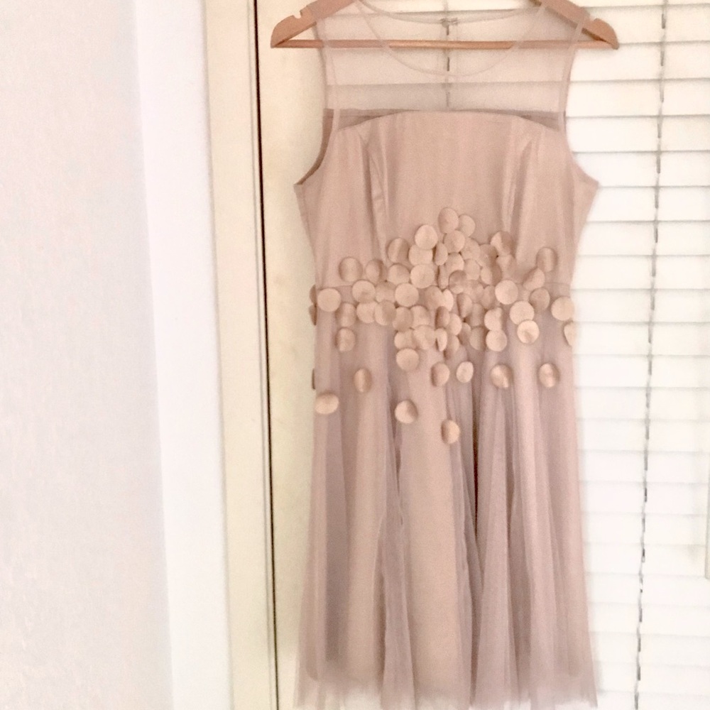 Ryu Anthropologie Blush / Pink / Ivory Tulle Dress M Ballerina Elegant Barbie